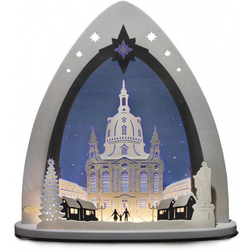 Lichterspitze LED Dresdner Frauenkirche 52,0 x 53,5 x 9,0 cm