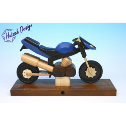 Raeuchermotorrad Sport blau...