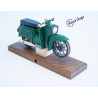 Billardgrüne Schwalbe Räuchermoped Simson  28x8x14,5cm